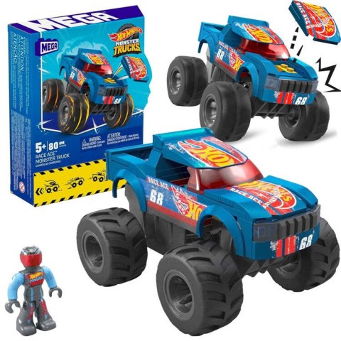 Hot Wheels Auto Kaskaderski Monster Truck pojazd 80ele HMM49 ZA4928