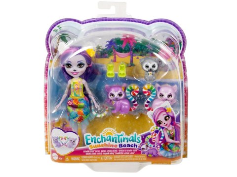 Lalka Enchantimals Sunshine Beach Lorinda Lemur Rodzinka Lemurów ZA5440 Lalka Enchantimals Sunshine Beach Lorinda Lemur Rodzinka Lemurów ZA5440