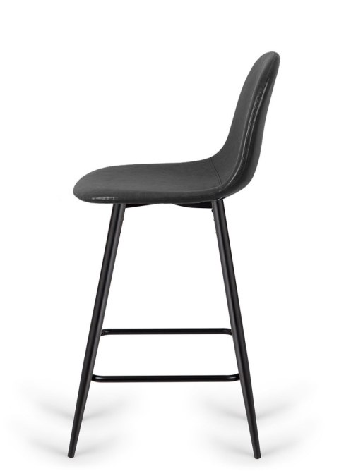 Krzesło barowe AVA BLACK PU hoker BAR Krzesło barowe AVA BLACK PU hoker BAR