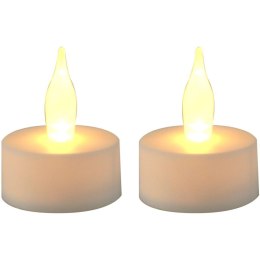 ZESTAW 2 ŚWIECZEK TEA LIGHT LED TIMER BIAŁY