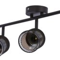 Canabera lampa sufitowa kawowe złoto 3x40W E14 klosz bursztynowy