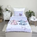 Pościel bawełniana 100x135 Lilo i Stitch wrzosowa poszewka 70x90 JF 24