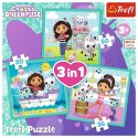 KOCI DOMEK GABI PUZZLE GABI KOTKI 3W1 3+ TREFL 34871