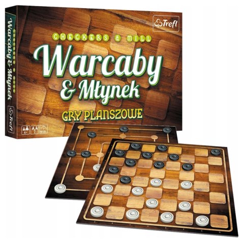 Gry planszowe Warcaby & Młynek Trefl 01681