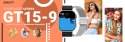 Smartwatch Gravity GT15-9 Czarny Pasek Silikonowy + Srebrna Bransoleta