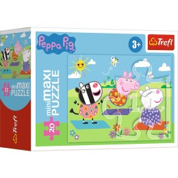 Puzzle 20 miniMAXI Świnka Peppa 20 elementów Peppa Pig 3+ Trefl 21124