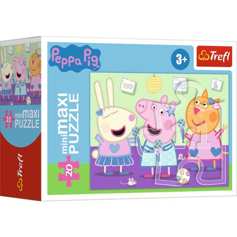 Puzzle 20 miniMAXI Świnka Peppa karaoke 20 el Peppa Pig 3+ Trefl 21126