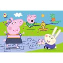 Puzzle 54 mini Świnka Peppa gra w klasy 54 elementy 4+ Trefl 19627