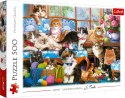 Puzzle Kocia Rodzina Koty 500 elementów Trefl 37425