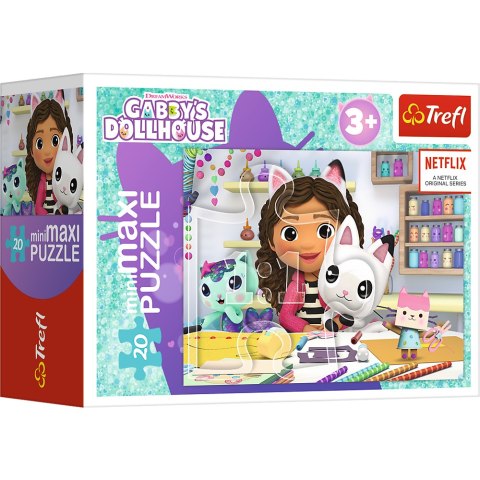 Puzzle 20 MiniMaxi Koci Domek Gabi 20 elementów 3+ Trefl 21156