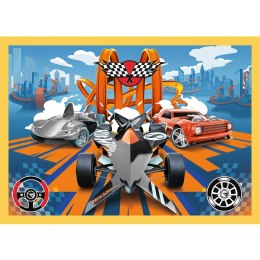 Puzzle Hot Wheels 4w1 Pojazdy Hot Wheels Trefl 34627