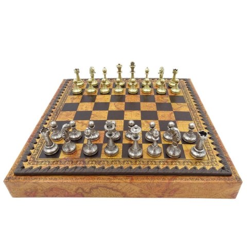 Ekskluzywne metalowe szachy Italfama 28x28 cm - N035 Ekskluzywne metalowe szachy Italfama 28x28 cm - N035