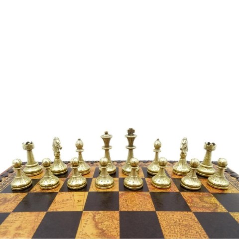 Ekskluzywne metalowe szachy Italfama 28x28 cm - N035 Ekskluzywne metalowe szachy Italfama 28x28 cm - N035