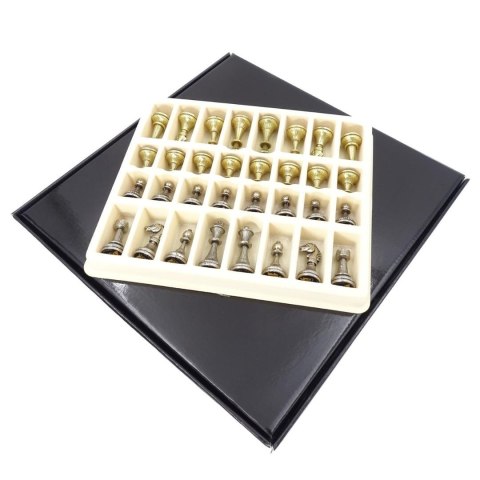 Ekskluzywne metalowe szachy Italfama 28x28 cm - N035 Ekskluzywne metalowe szachy Italfama 28x28 cm - N035
