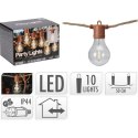 GIRLANDA OGRODOWA PARTY LIGHT 10LED/ 7,5M BROWN