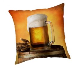 Poduszka dekoracyjna 40x40 Piwo kufel 9589 Cushion Beer młodzieżowa na prezent