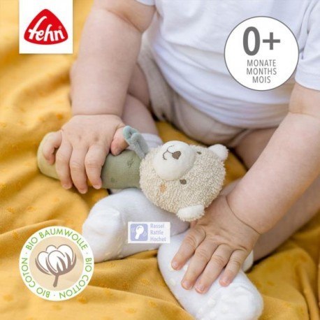 Zabawka do rączki z grzechotką, miś z kolekcji: Zabawka do rączki z grzechotką, miś z kolekcji: