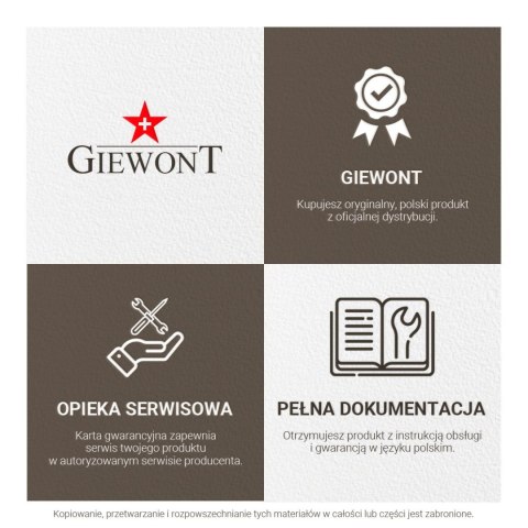 Zegarek Męski GIEWONT GW8620-2 Chronograf Zegarek Męski GIEWONT GW8620-2 Chronograf