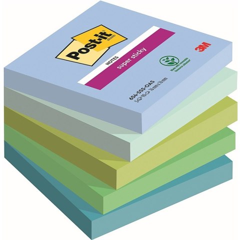 Karteczki Post-it Super Sticky 76x76mm (654-5SS-OAS) (5x90)