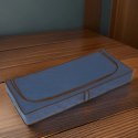 BLUE niebieski organizer do szafy n a suwak 120x50x15cm