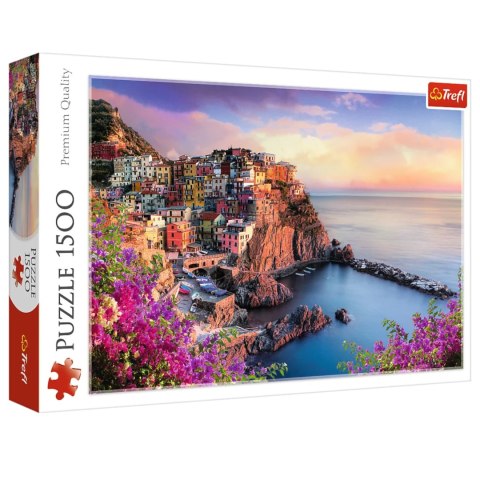 Puzzle Widok na miasteczko Manarola Włochy 1500 elementów Trefl 26137