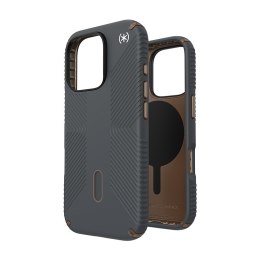 Speck Presidio2 Grip ClickLock & MagSafe - Etui iPhone 16 Pro (Charcoal Grey / Cool Bronze / White)