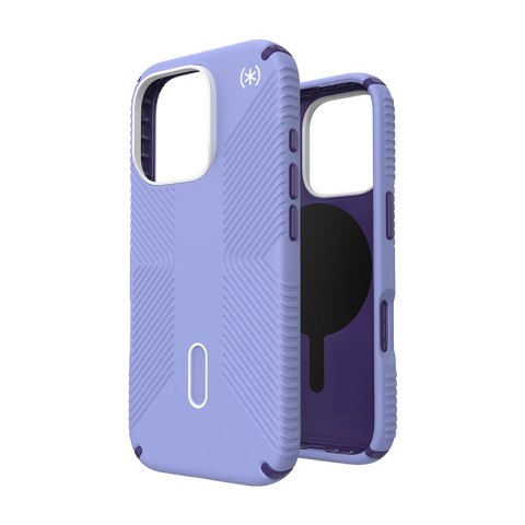 Speck Presidio2 Grip ClickLock & MagSafe - Etui iPhone 16 Pro (Future Lavender / Cassis Purple / White)