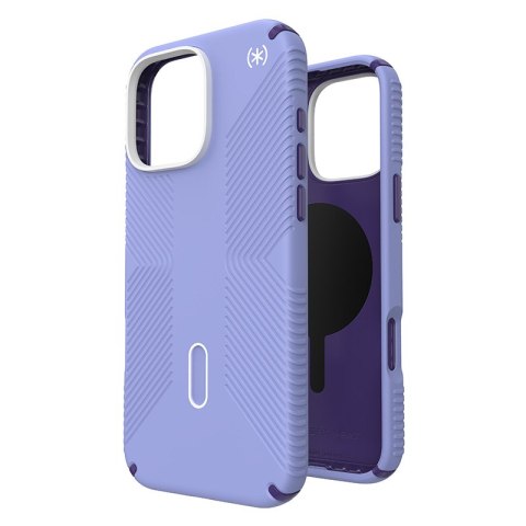 Speck Presidio2 Grip ClickLock & MagSafe - Etui iPhone 16 Pro Max (Future Lavender / Cassis Purple / White)