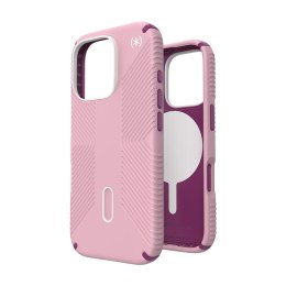 Speck Presidio2 Grip ClickLock & MagSafe - Etui iPhone 16 Pro (Wednesday Pink / Boysenberry Purple / White)