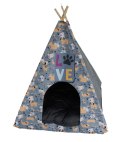 Tipi dla Psa/kota z poduszką LOVE DOGS GREY L