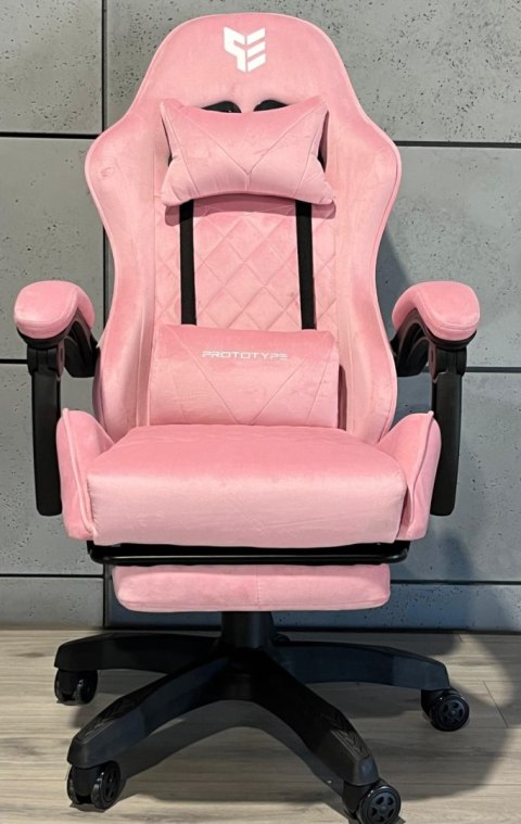 Fotel obrotowy gamingowy HERO POKER PRO PINK SWEET ALCANTARA Fotel obrotowy gamingowy HERO POKER PRO PINK SWEET ALCANTARA