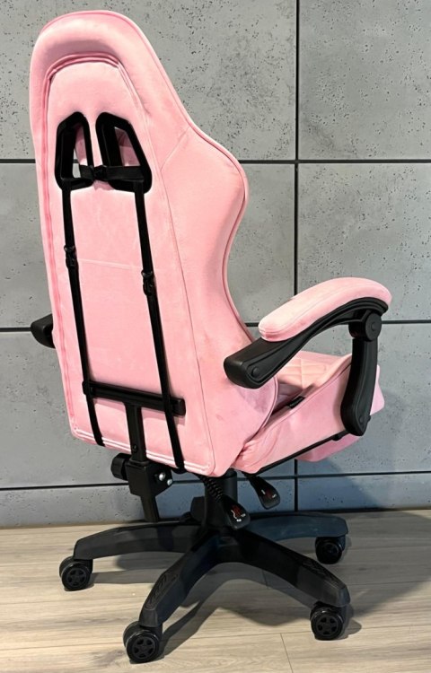 Fotel obrotowy gamingowy HERO POKER PRO PINK SWEET ALCANTARA Fotel obrotowy gamingowy HERO POKER PRO PINK SWEET ALCANTARA