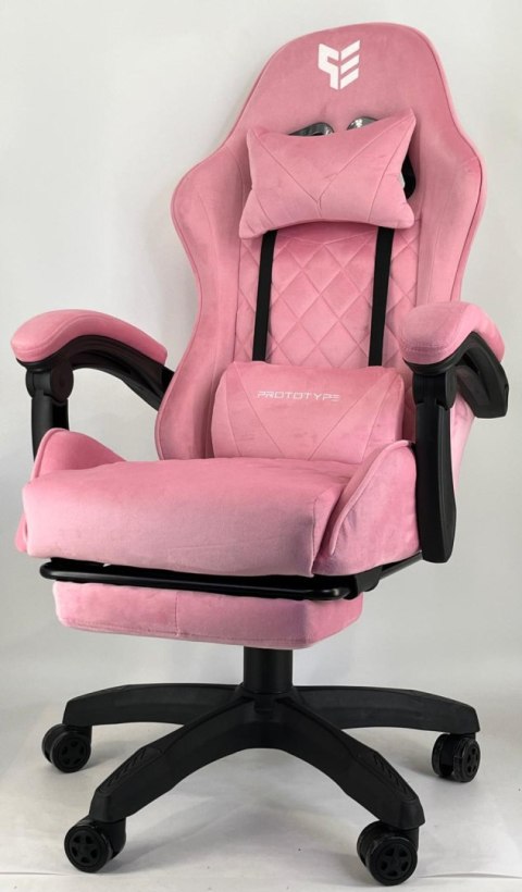 Fotel obrotowy gamingowy HERO POKER PRO PINK SWEET ALCANTARA Fotel obrotowy gamingowy HERO POKER PRO PINK SWEET ALCANTARA