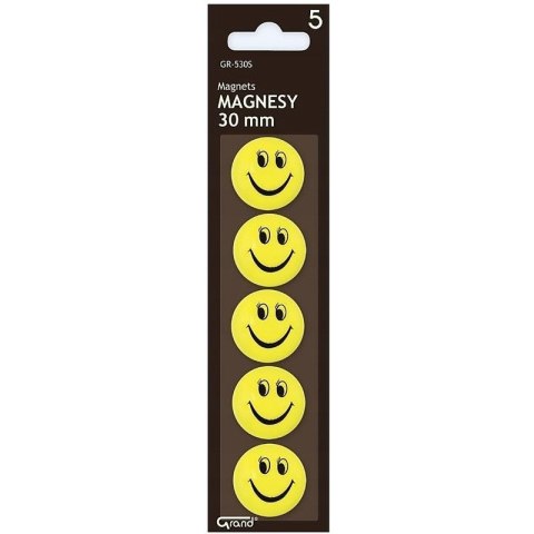 Magnesy do tablic Grand śr.30mm buźki (5) Magnesy do tablic Grand śr.30mm buźki (5)
