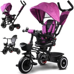 Rowerek trójkołowy Tiny Bike 3w1 różowy z daszkiem SP0650