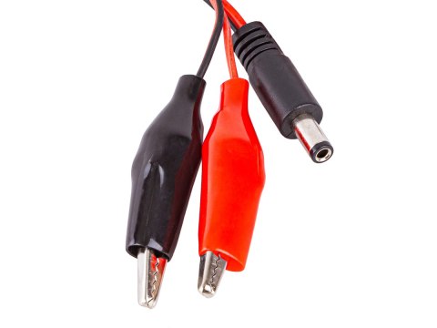 Adapter, Przewód zasilający DC Jack 5,2mm - Krokodylki Miękkie Adapter, Przewód zasilający DC Jack 5,2mm - Krokodylki Miękkie