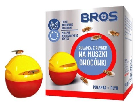 BROS - pułapka z płynem na muszki owocówki