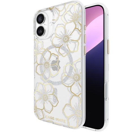 Case-Mate Floral Gems MagSafe - Etui iPhone 16 Plus (Gold)