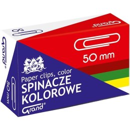 Spinacze biurowe Grand 50mm okrągłe kolorowe (50)