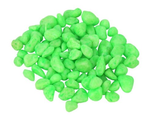 Żwirek do akwarium Happet fluor zielony 1.5cm 0,5kg