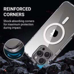 Crong Clear MAG Cover - Etui iPhone 16 MagSafe (przezroczysty)