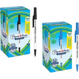 Długopisy Paper Mate Kilometrico M 1.0mm (50), NIEBIESKI