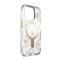 Speck Presidio Lux ClickLock & MagSafe - Etui iPhone 16 Pro (Sunshine Daisies / Clear / Gold)