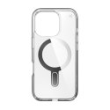 Speck Presidio Perfect-Clear ClickLock & MagSafe - Etui iPhone 16 Pro (Clear / Chrome Finish / Serene Silver)