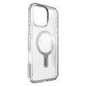 Speck Presidio Perfect-Clear Grip ClickLock & MagSafe - Etui iPhone 16 Pro Max (Clear / Chrome Finish / Serene Silver)