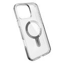 Speck Presidio Perfect-Clear Grip ClickLock & MagSafe - Etui iPhone 16 Pro Max (Clear / Chrome Finish / Serene Silver)