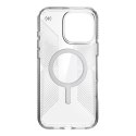 Speck Presidio Perfect-Clear Grip MagSafe - Etui iPhone 16 Pro Max (Clear / Chrome Finish / Serene Silver)