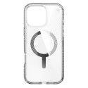 Speck Presidio Perfect-Clear Grip MagSafe - Etui iPhone 16 Pro Max (Clear / Chrome Finish / Serene Silver)