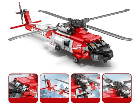 Klocki techniczne SikorskyHH-60J Jayhawk 1137el śmigłowiec lotniczy ZA5302 Klocki techniczne SikorskyHH-60J Jayhawk 1137el śmigłowiec lotniczy ZA5302