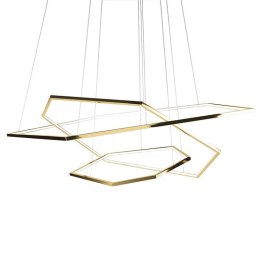 Lampa złota LED XXL Geometric 100cm + 80cm +60cm 10609